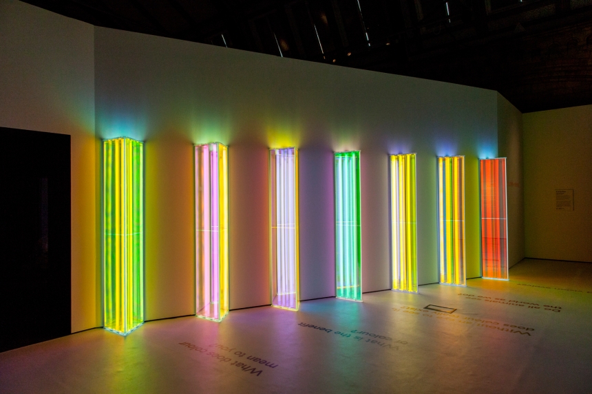 Liz West's rainbow installation shines a light at London's Natural