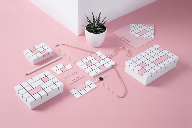 Noeeko Studio creates pastel pink branding for a luxury, pre-owned fashion  shop