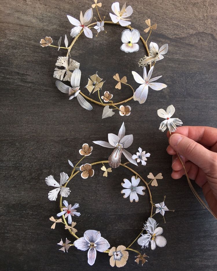 Paper Making with Flowers and Botanical Bits –