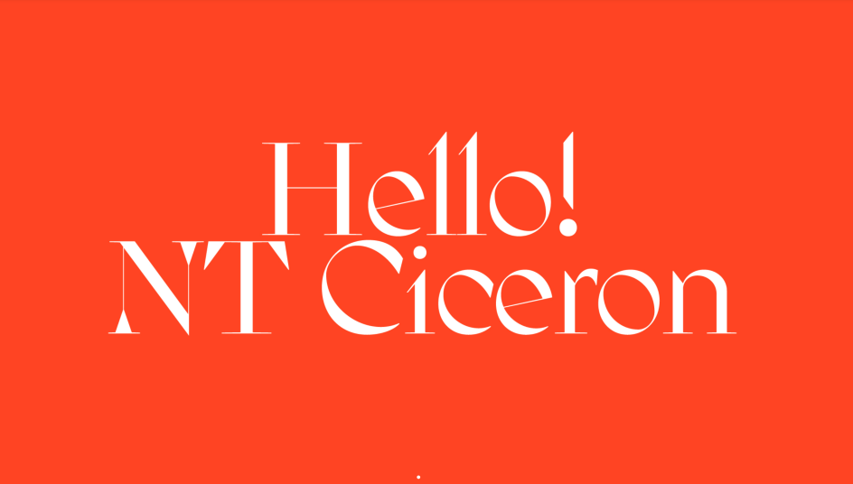 NT Ciceron by Nodo Type Foundry