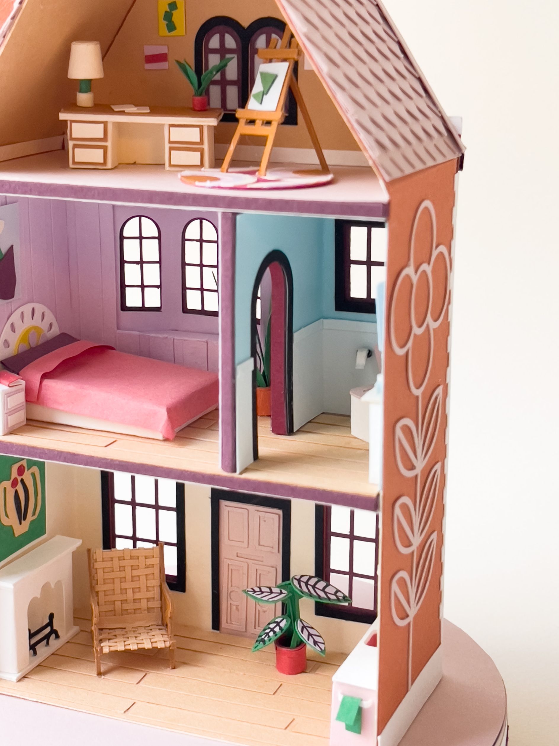 Take a tour of Adrian & Gidi's tiny paper dollhouse passion project ...