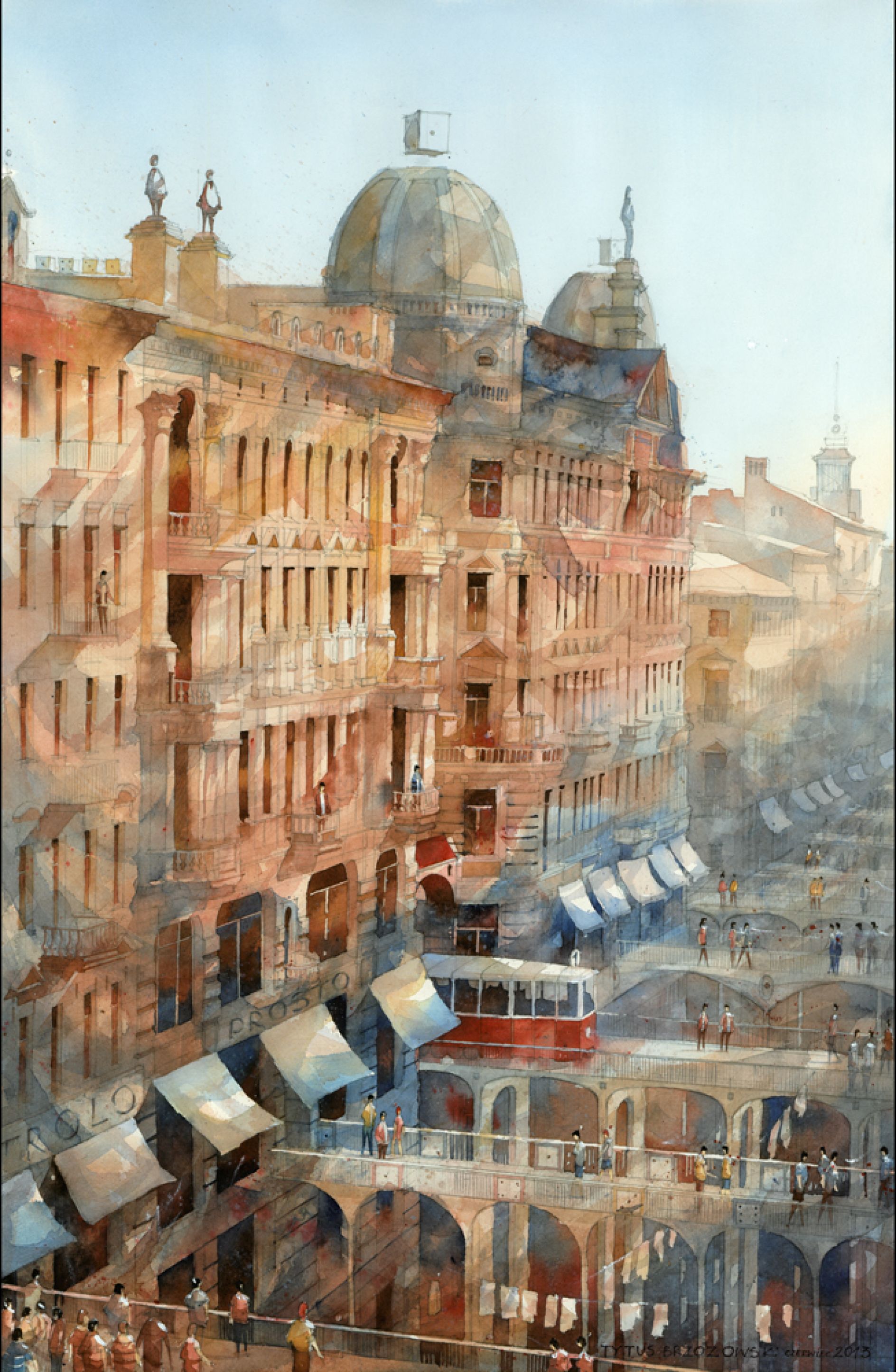 City of Dreams: Paintings combine Warsaw's traditional architectural ...