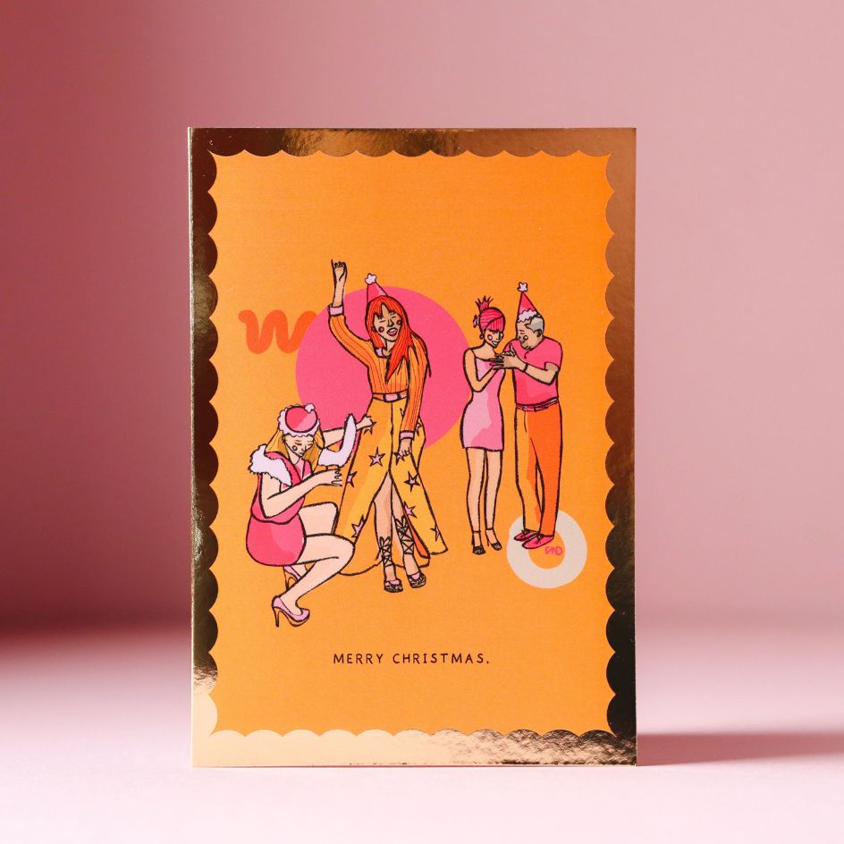 Christmas Party Card by Freya Niamh Design