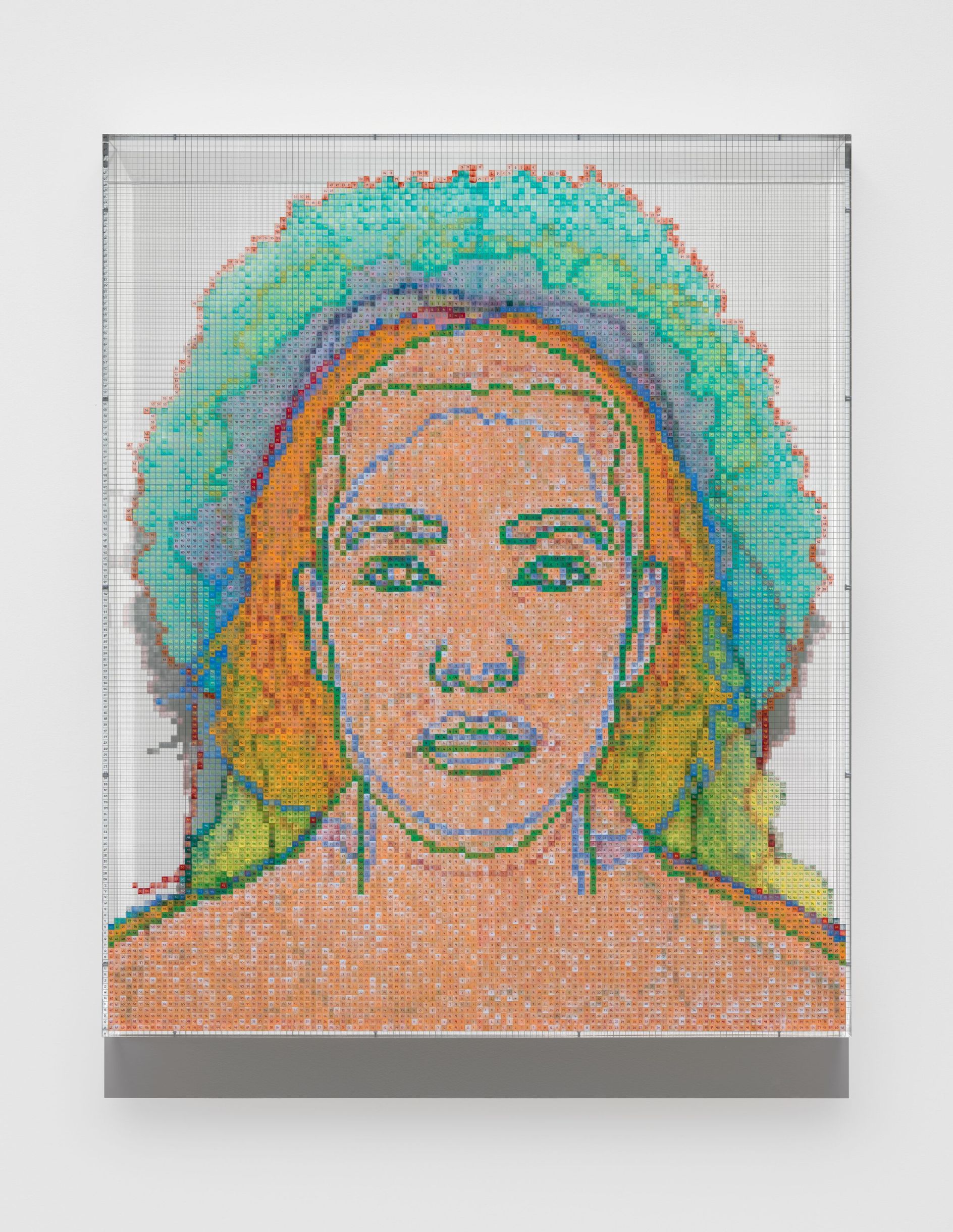 New grid system works by Charles Gaines, the artist who paints faces ...