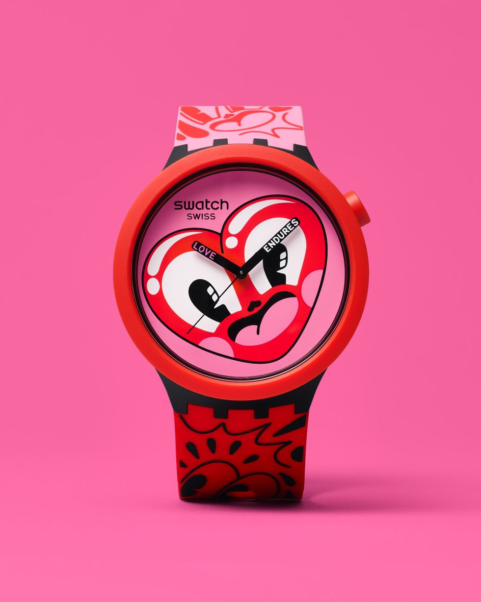 Hattie's Heart watch by Swatch