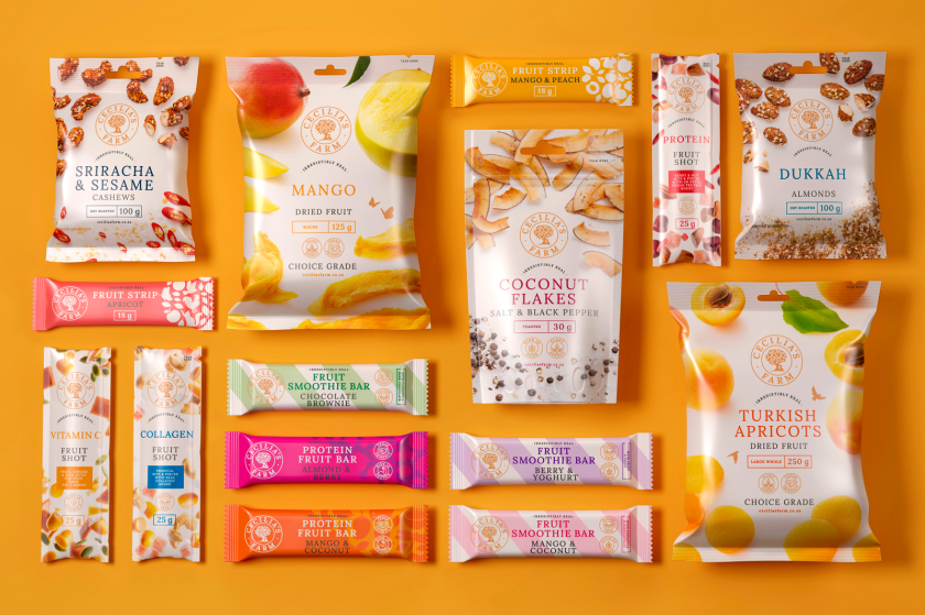 Project by Storm Wigget for Cecilia's Farm Dried Fruit Packaging