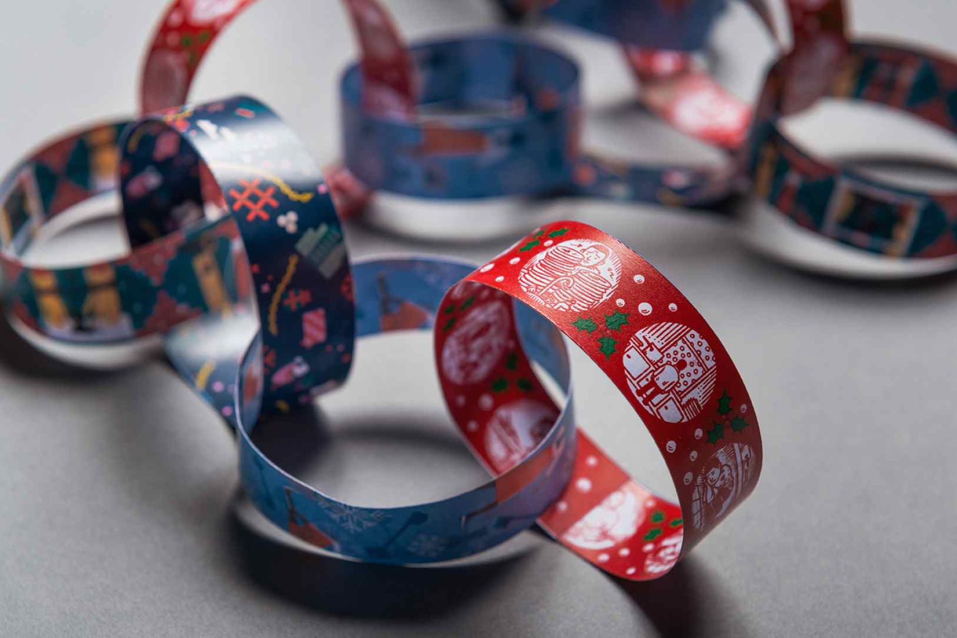 Festive paper chains reveal modern slavery stories for Unseen Christmas ...