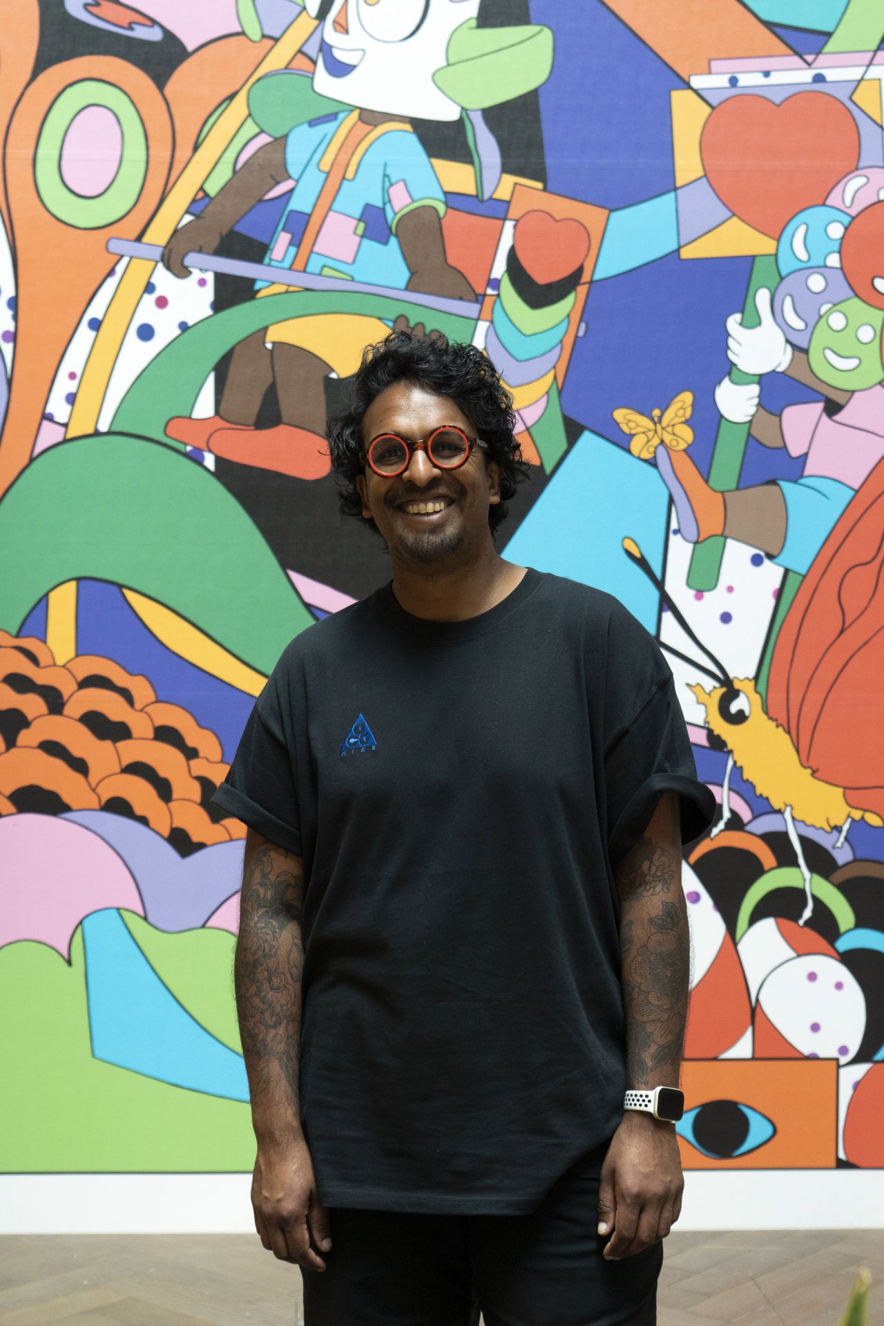 Murugiah's psychedelic mural celebrates inclusivity and creativity at ...