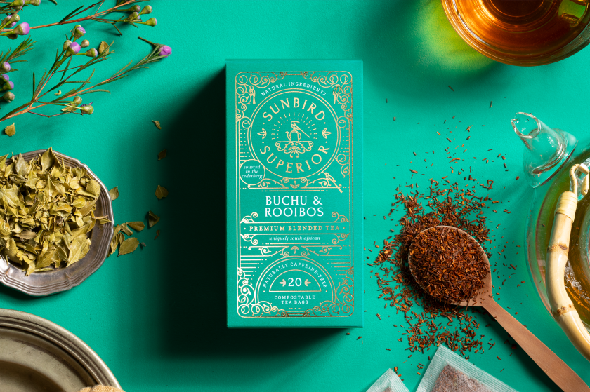 Project by Storm Wigget for Sunbird Rooibos Tea Packaging Range