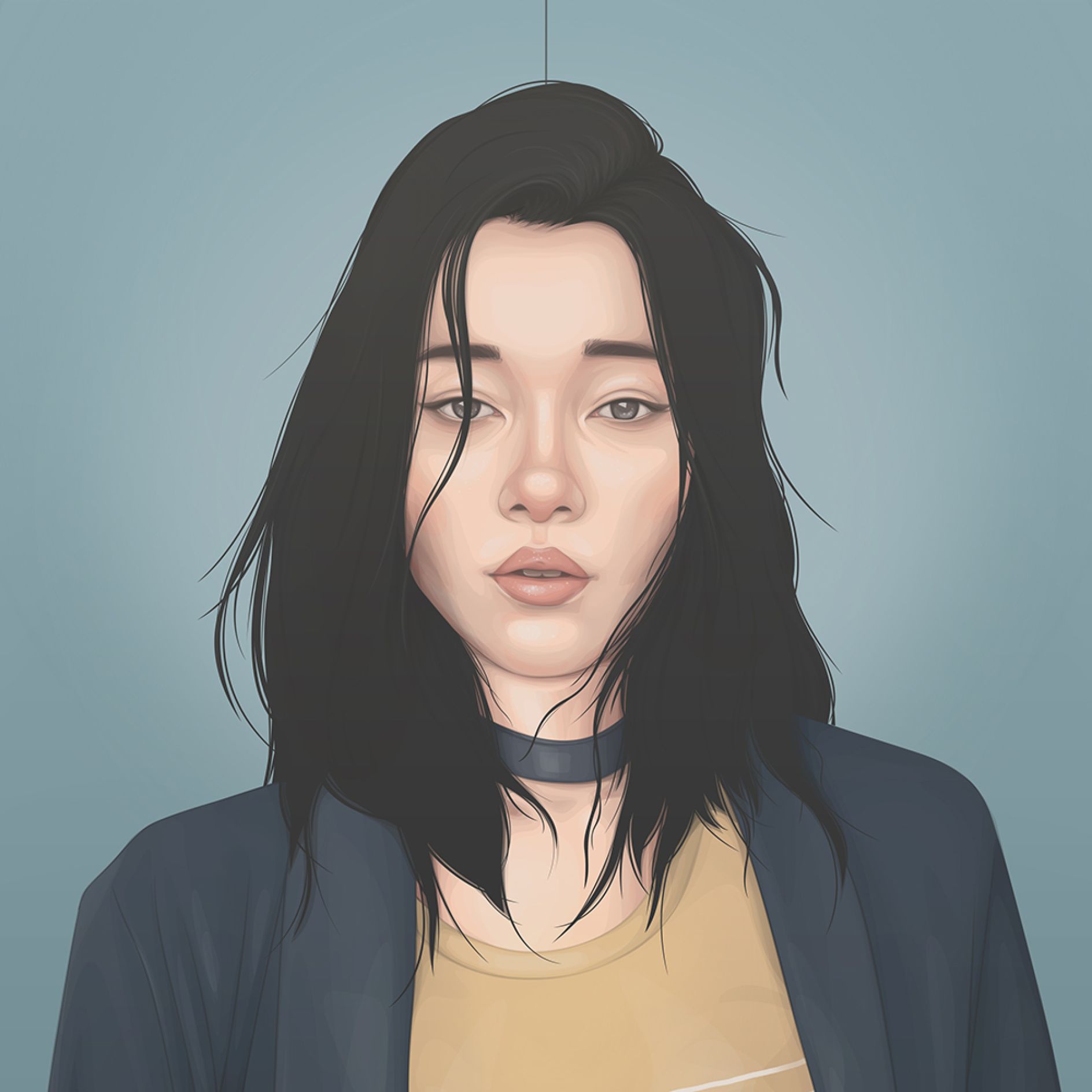 Illustrator Yuschav Arly's realistic digital portraits of fashionable ...