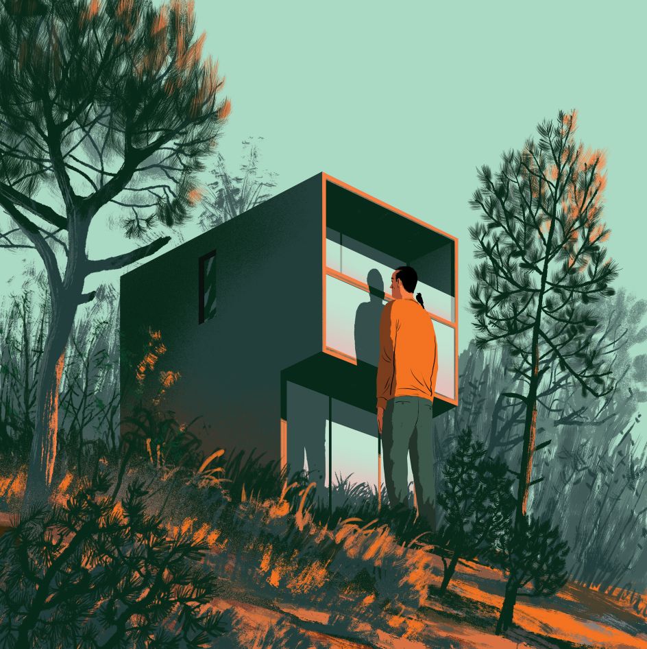 Paul Blow's vibrant cover for The Chesterfields' album New Modern Homes