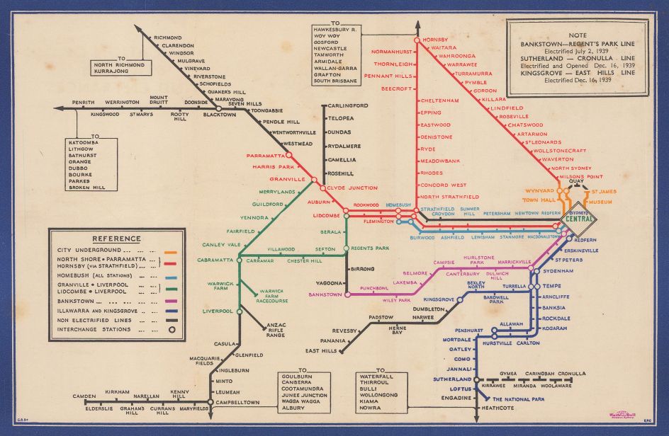 Beck’s First Edition Double-Crown Tube Map, Harry Beck, August 1933. Courtesy of The Map House