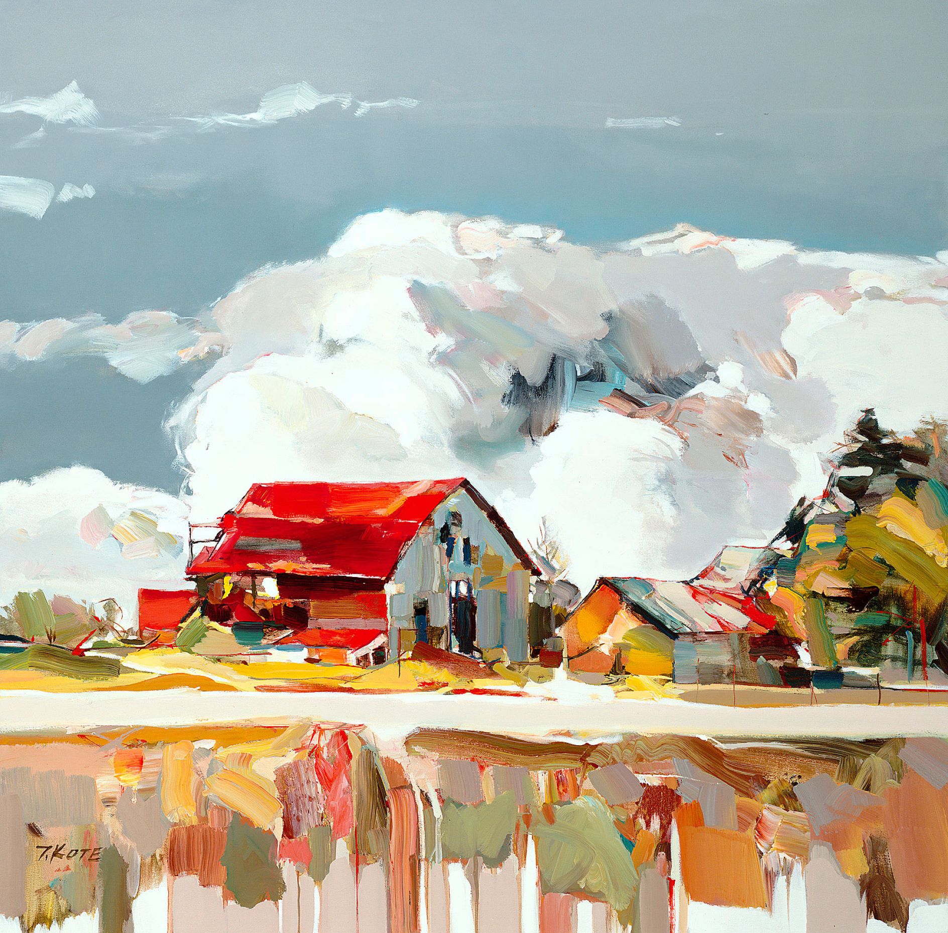 Colourful, energetic paintings of country, sea and cityscapes by Josef ...