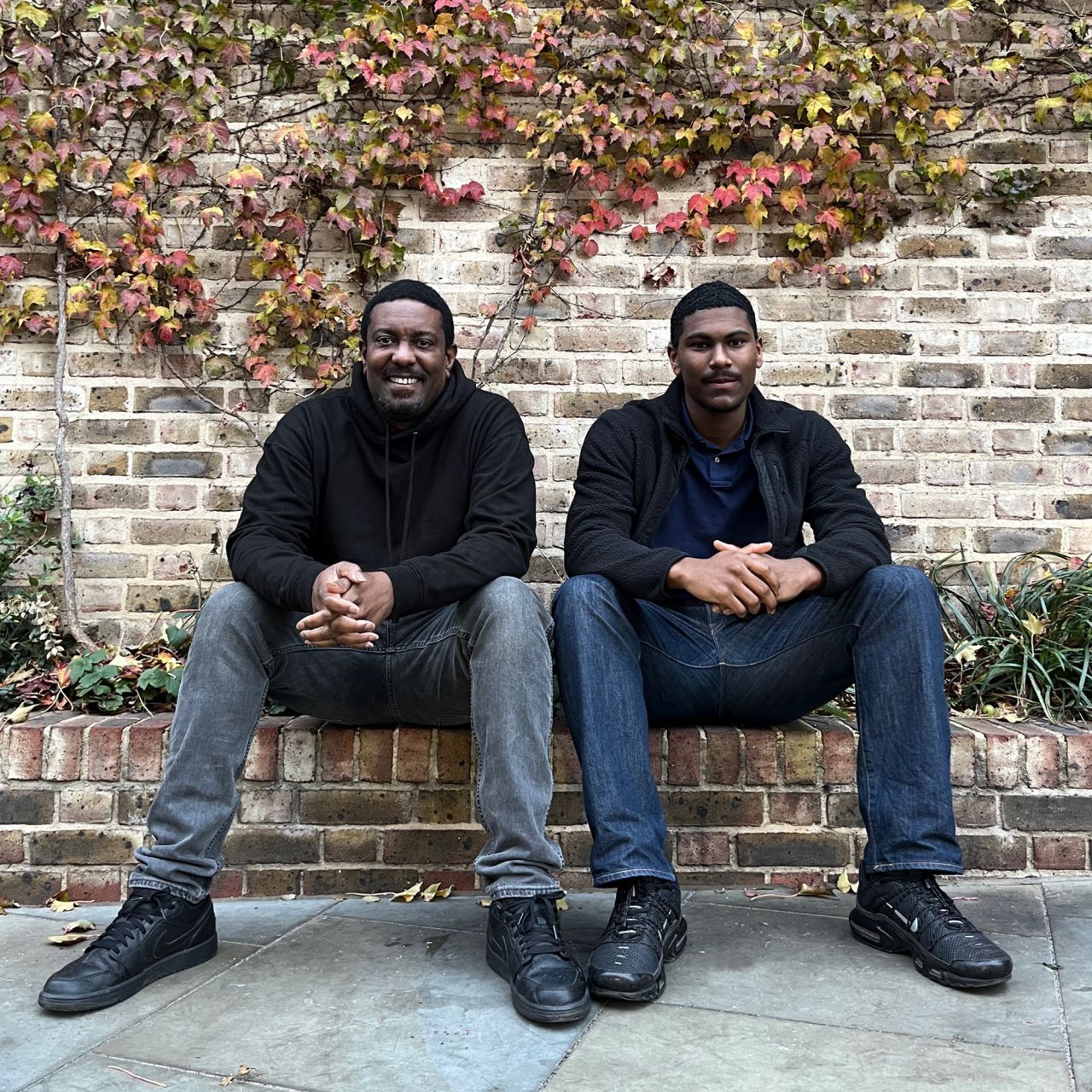 Jason and Nile Kelly – taking a break.