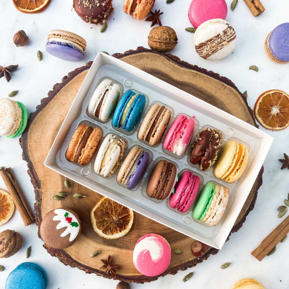 Gourmet Christmas Macarons by The March Hare Bakery