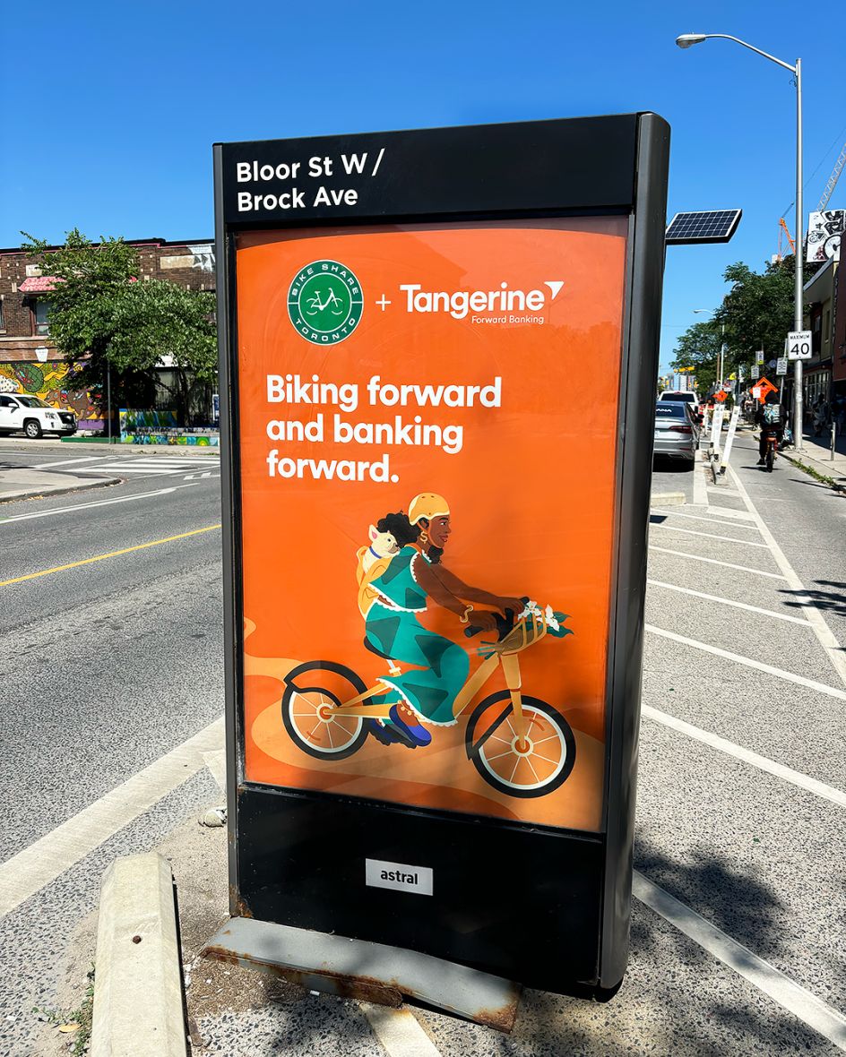 Tangerine Toront Bike Share