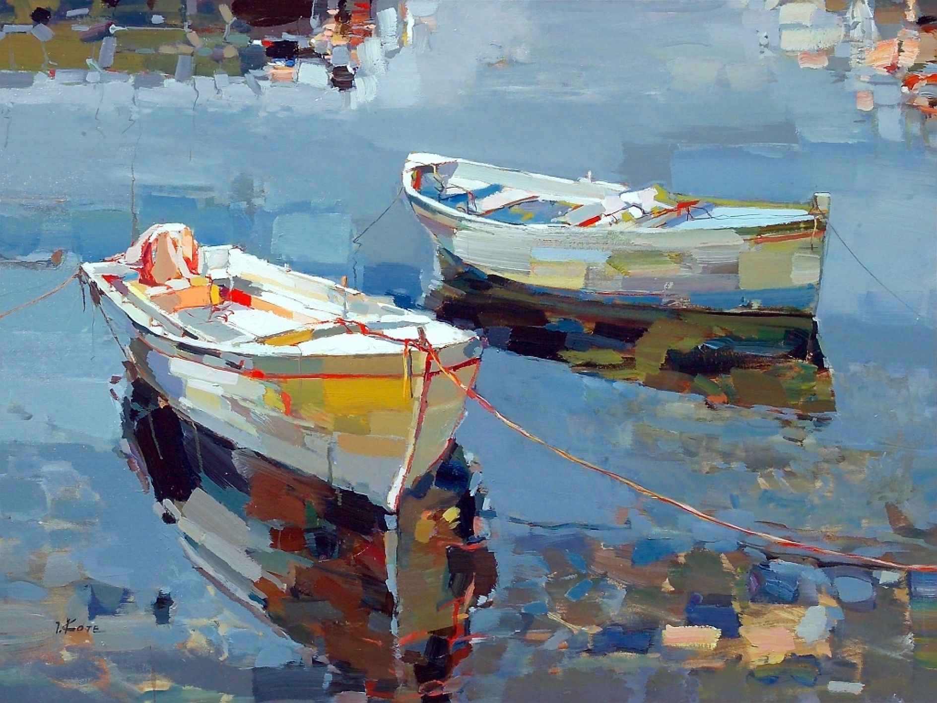 Colourful, energetic paintings of country, sea and cityscapes by Josef ...