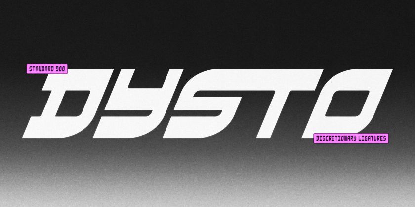 Dysto by Joseph Dennis via The Designers Foundry