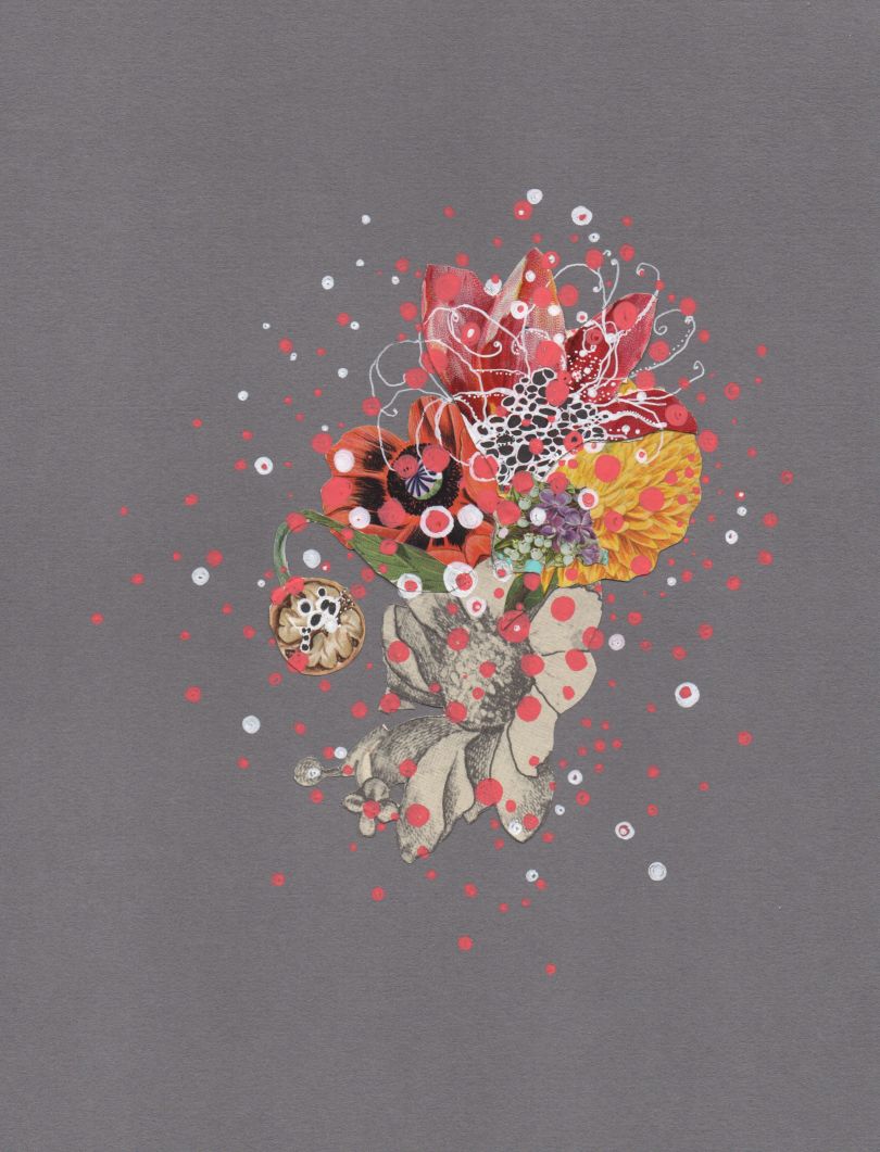 Beautiful collages and drawings of flower-covered marine life by Jenny ...