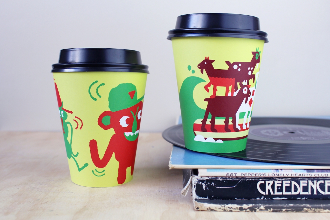 cute disposable coffee cups