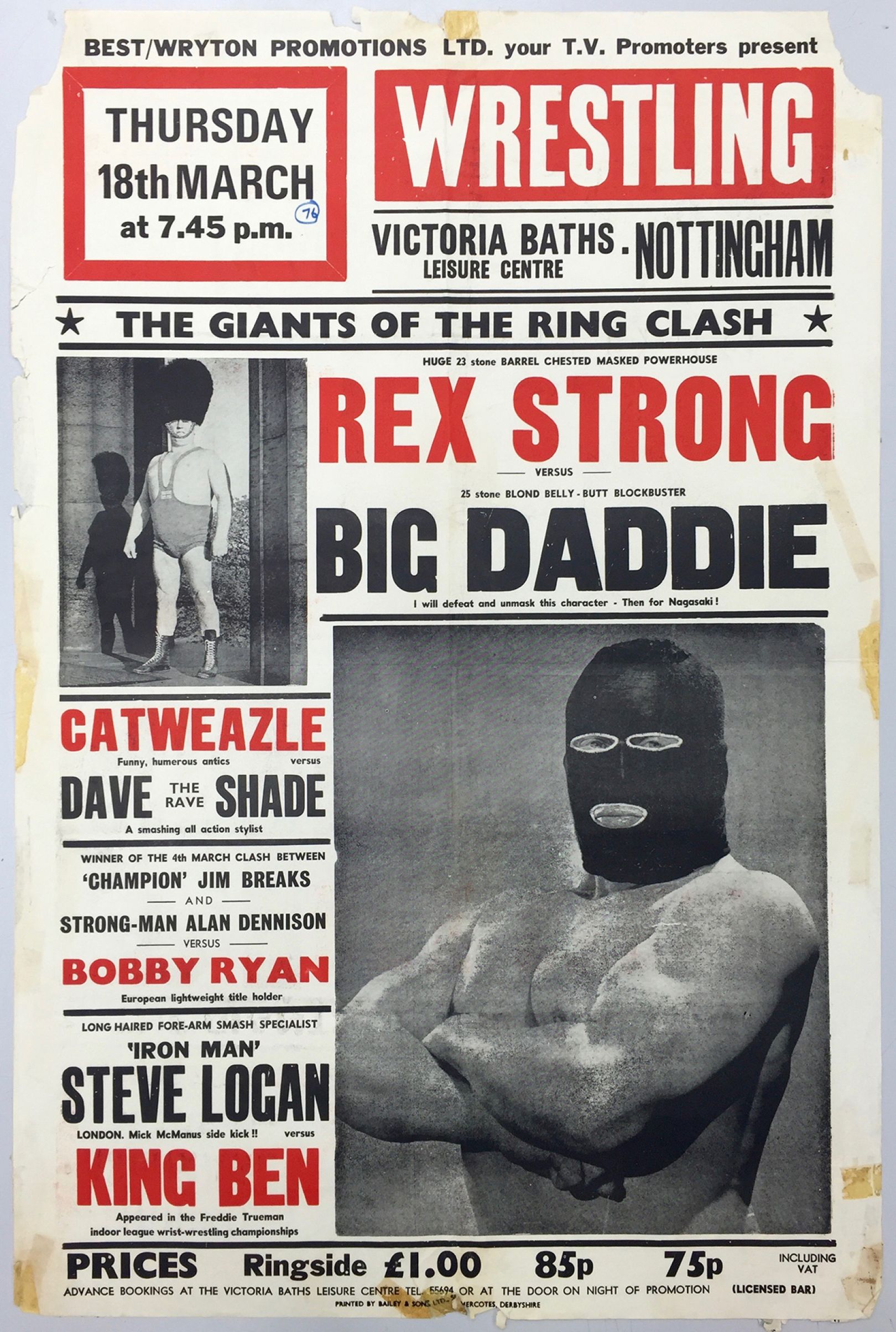 Grunts And Grapples A Visual History Of The Golden Age Of British Wrestling Creative Boom