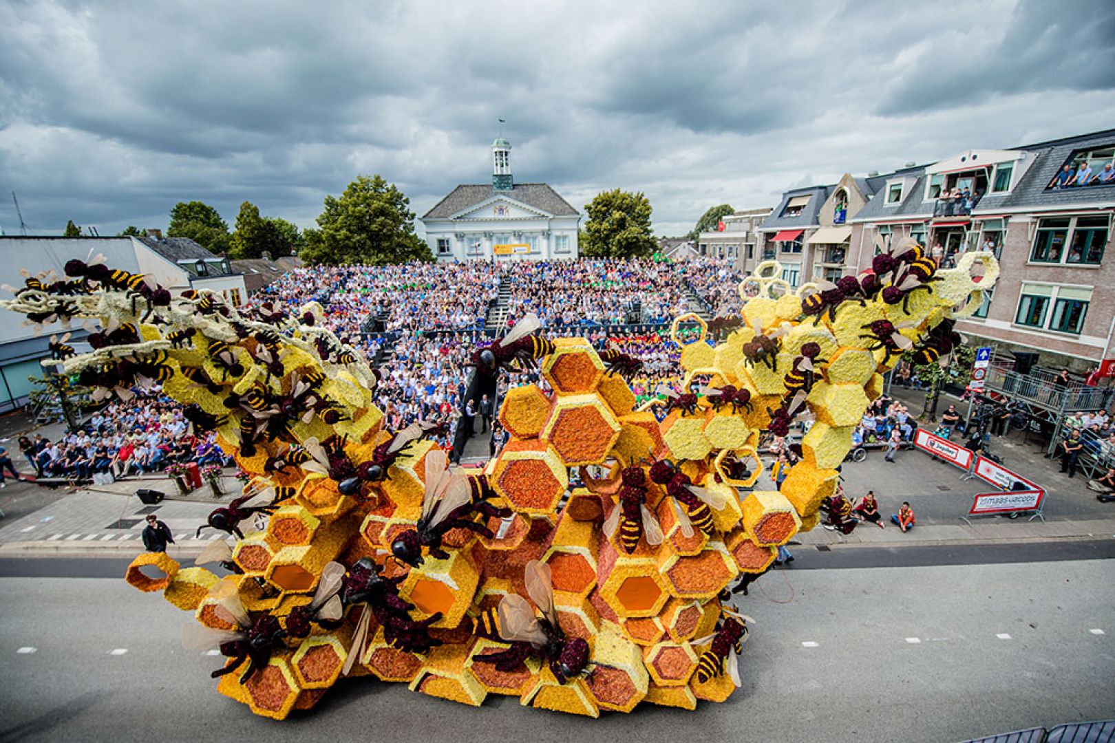 Dutch parade marks all things dangerous with giant floats made out of