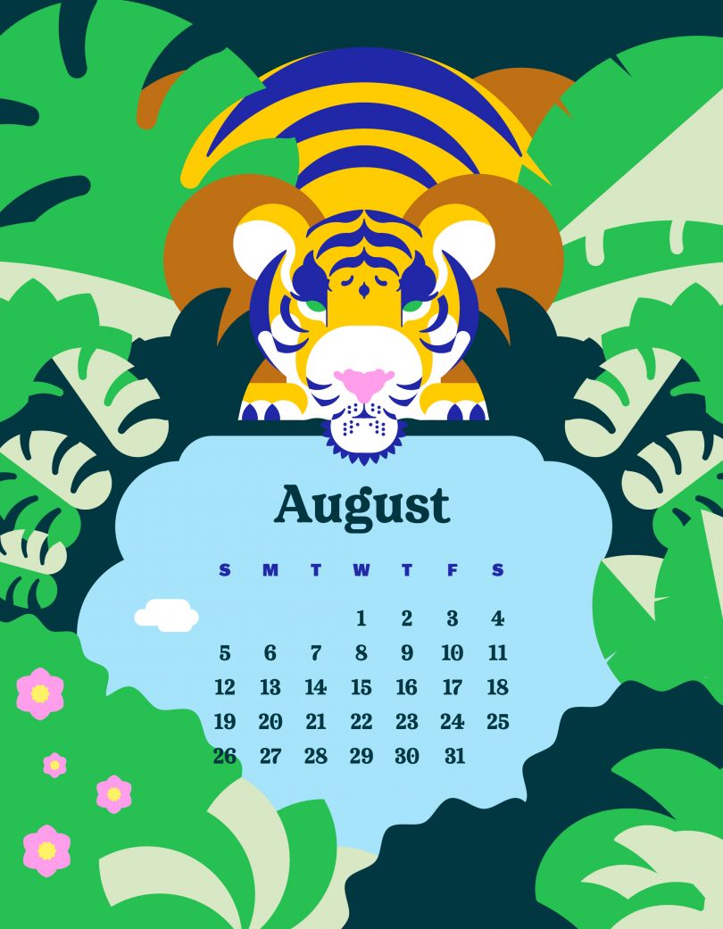 Vibrant, illustrated calendar by Pilar Torcal celebrates every month of