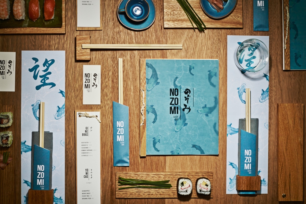 Download New branding and interior for Nozomi Sushi Bar, a piece of ...