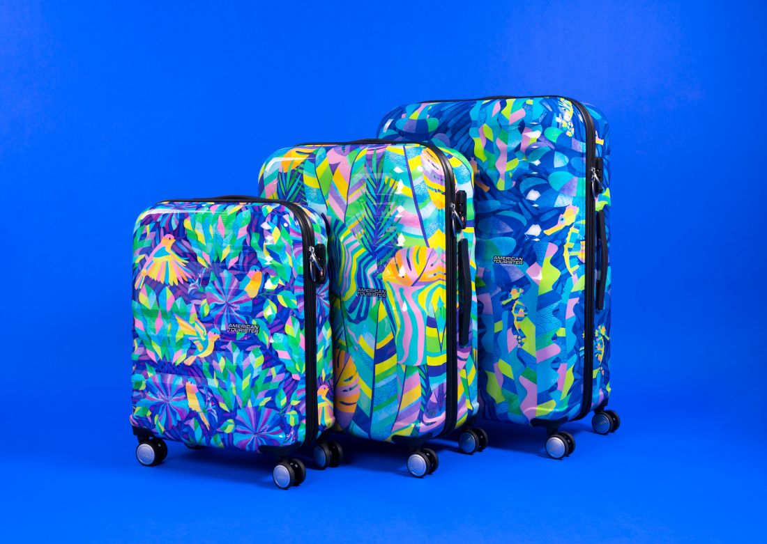 american tourister trolley bag size