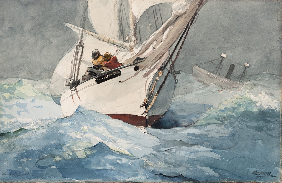 Watercolor Painting of the Gazela Primeiro by Richard Moore