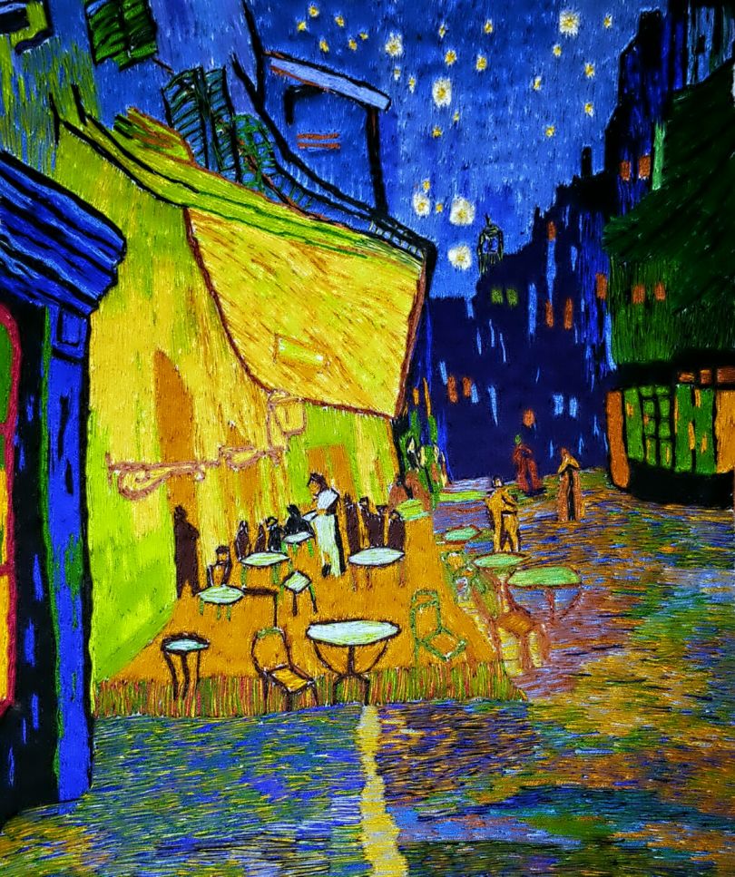 monet cafe painting