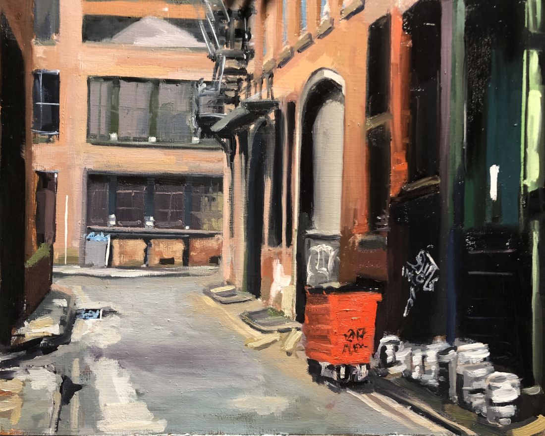 Tom Quigley's atmospheric paintings of Manchester's Northern Quarter ...