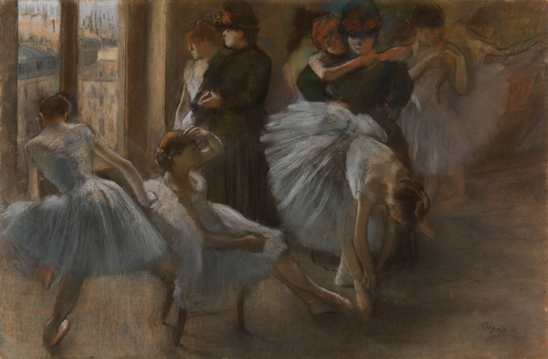 ballet of composition class 4 National  this autumn Creative Drawn in Gallery dances the from Degas  Burrell into Colour: Boom the