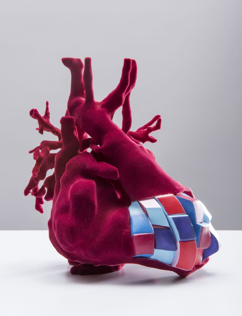human heart art projects