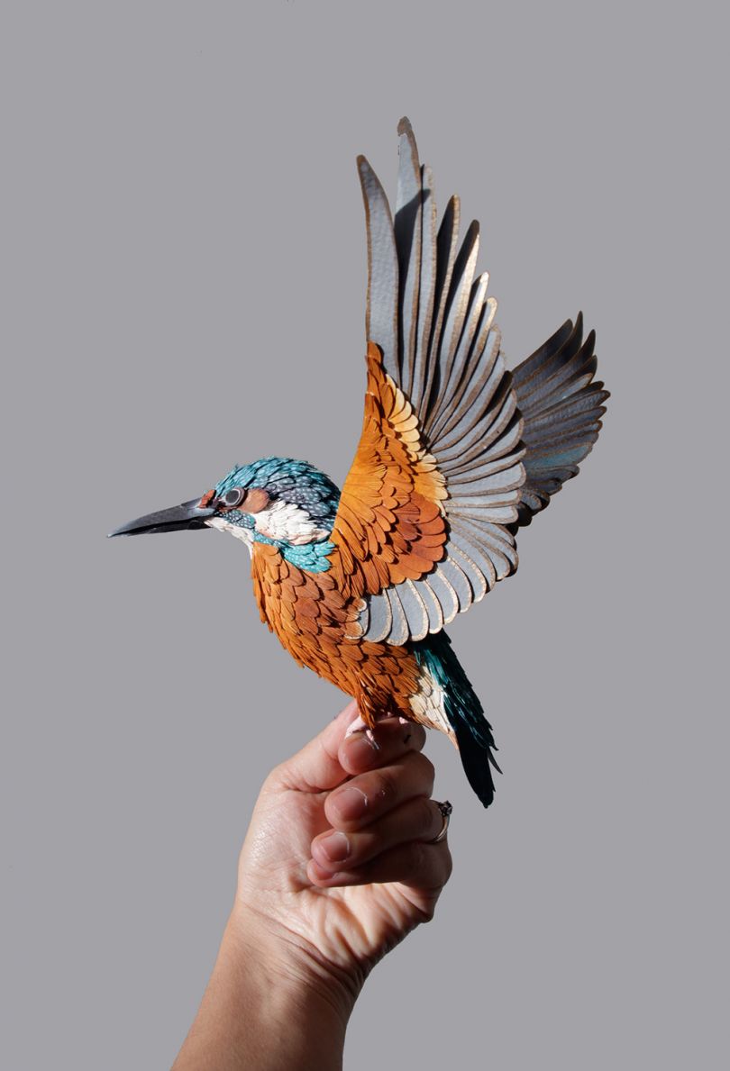 Paper Birds Delicate feathered friends crafted entirely from coloured