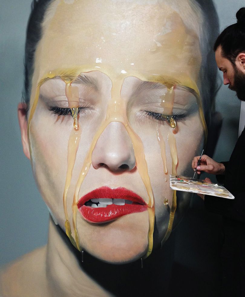 Hyperrealistic Art That Looks Like Photographs Of Beautiful Women Drenched In Honey Creative Boom