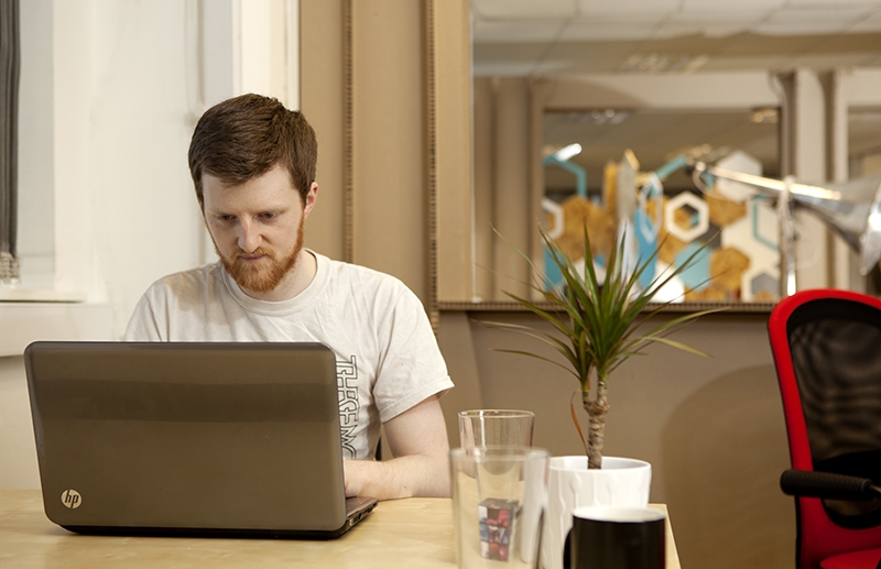 Duke Studios in Leeds is a co-working space with grass ...