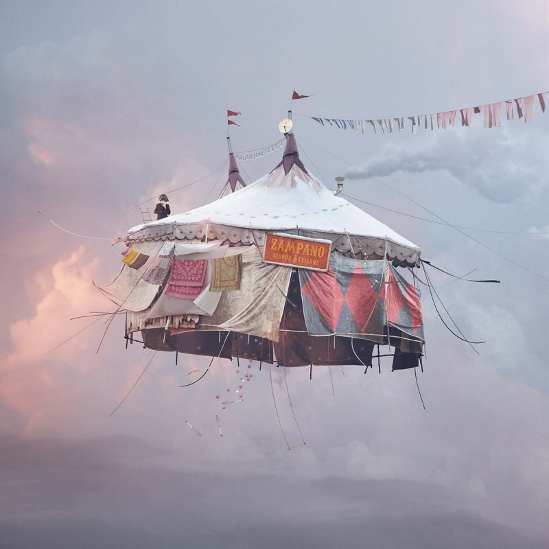 The Flying Houses: Fine art photographs that explore the poverty of a