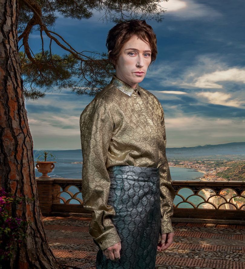 Cindy Sherman transforms herself into androgynous characters to explore  gender