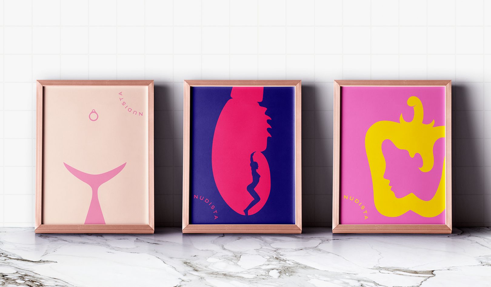 Naughty but nice branding for tapas bar Nudista by Erretres | Creative Boom