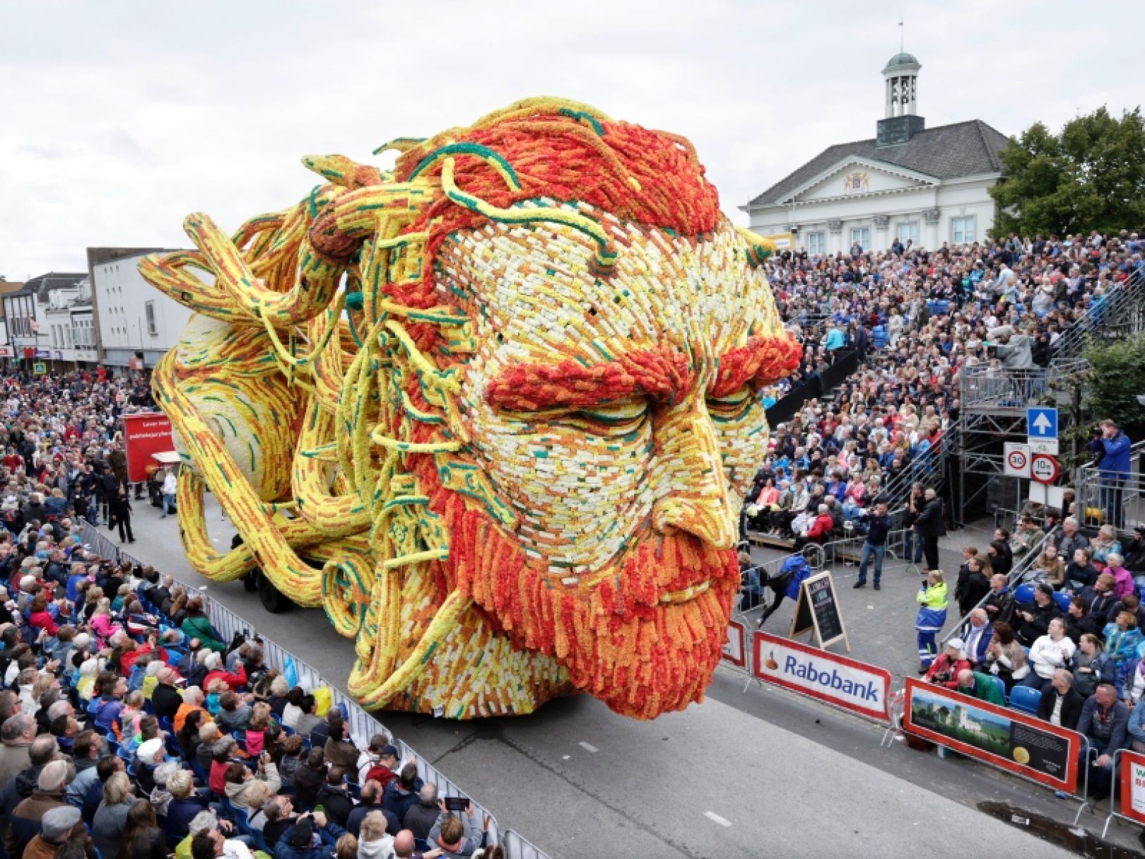 A parade in the Netherlands celebrates Vincent van Gogh with giant