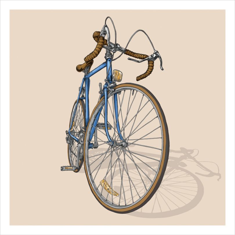 creative bike drawings