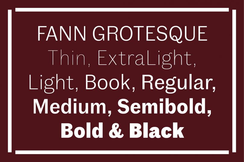 Fann Grotesque by Colophon