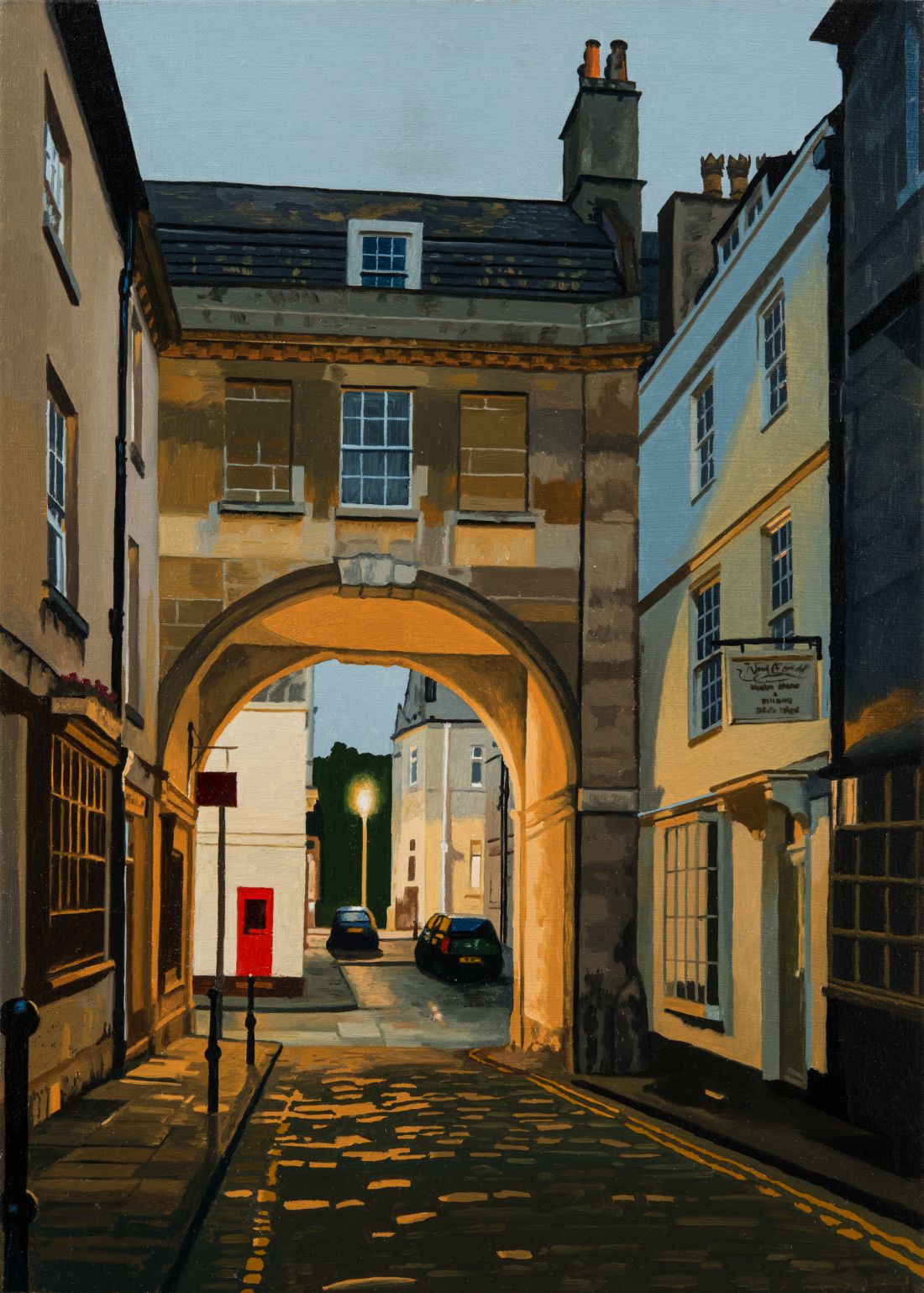 Artist Nick Cudworth S Atmospheric Paintings Of Bath At Night On